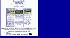 Desktop Screenshot of heartlandrealty.net