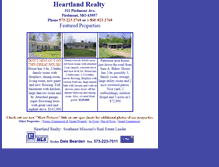 Tablet Screenshot of heartlandrealty.net